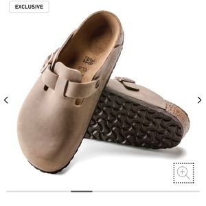 Birkenstocks Boston Oiled Leather Tobacco Brown